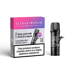 ELFLIQ ELFA TURBO REFILLABLE EMPTY POD 2PK 1.1ohm (10)