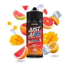 JUST JUICE 100ML SHORTFILL FUSION MANGO & BLOOD ORANGE ON ICE