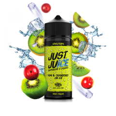 JUST JUICE 100ML SHORTFILL KIWI & CRANBERRY ON ICE