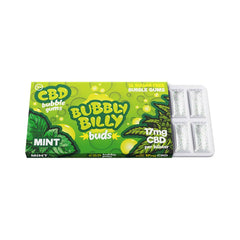 MULTITRANCE BUBBLY BILLY BUDS 17mg CBD CHEWING GUM MINT (24)