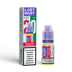 LOST MARY NIC SALTS 10mg WATERMELON STRAWBERRY (10)