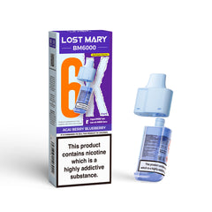 LOST MARY BM6000 POD ACAI BERRY BLUEBERRY (5)