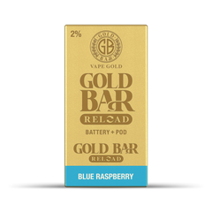 GOLD BAR RELOAD BATTERY + POD BLUE RASPBERRY (10)