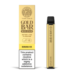GOLD BAR RELOAD BATTERY + POD BANANA ICE (10)