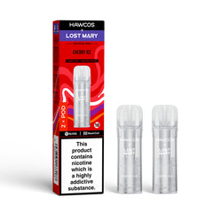 HAWCOS x LOST MARY HX600 POD 2PK CHERRY ICE (10)