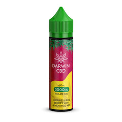 DARWIN CBD 60ML 3000MG – ISOLATE CBD – CHERRIES & RED BERRIES WITH A MENTHOL MIX