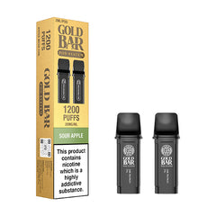 GOLD BAR RELOAD PODS 2PK SOUR APPLE (10)