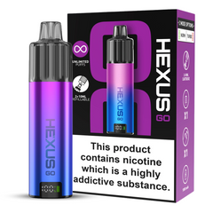HEXUS GO 2+10ML VAPE POD KIT PURPLE BLUE GRADIENT