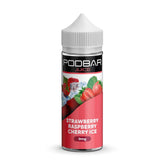 KINGSTON PODBAR JUICE 100ML SHORTFILL STRAWBERRY RASPBERRY CHERRY ICE