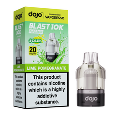 VAPORESSO DOJO BLAST 10K PODS LIME POMEGRANATE (5)