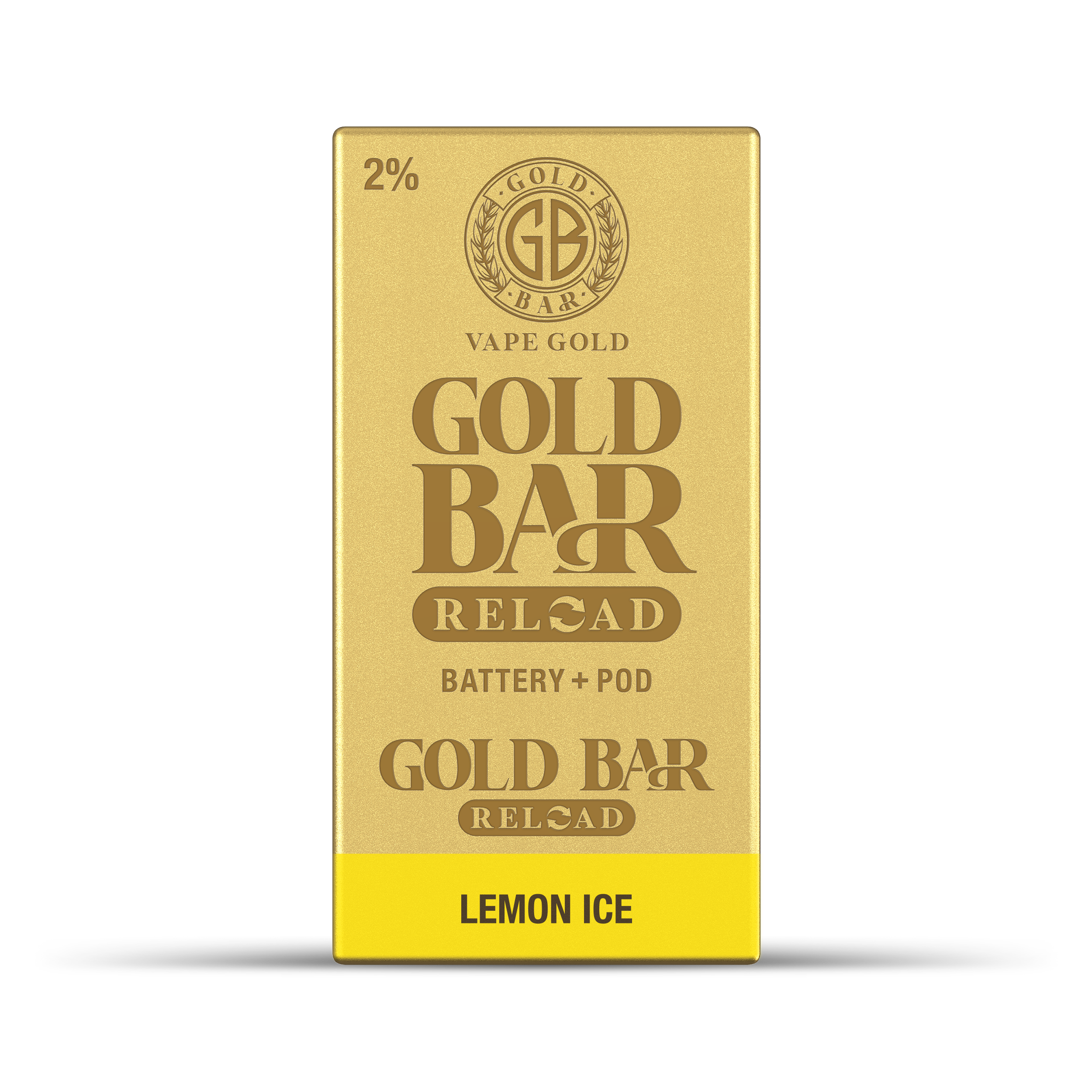 GOLD BAR RELOAD BATTERY + POD LEMON ICE (10)