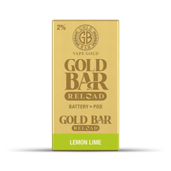 GOLD BAR RELOAD BATTERY + POD LEMON LIME (10)