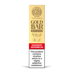 GOLD BAR RELOAD BATTERY + POD RASPBERRY WATERMELON (10)