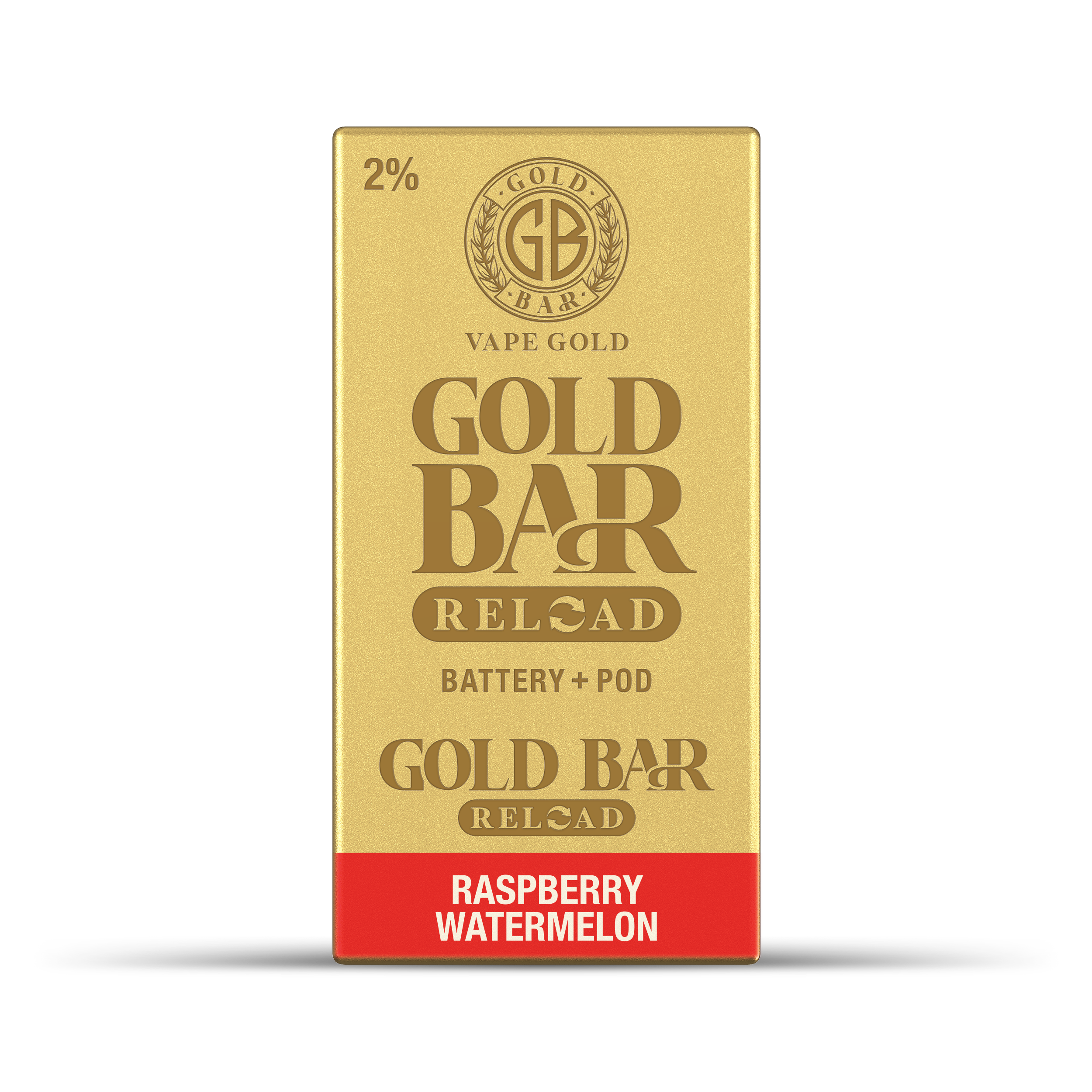 GOLD BAR RELOAD BATTERY + POD RASPBERRY WATERMELON (10)