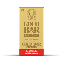 GOLD BAR RELOAD BATTERY + POD RASPBERRY WATERMELON (10)