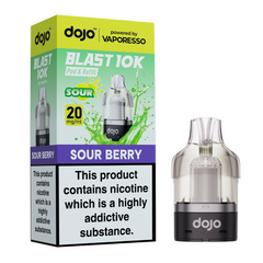 VAPORESSO DOJO BLAST 10K PODS SOUR BERRY (5)