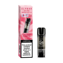 ELFBAR ELFA PRO PREFILLED POD STRAWBERRY RASPBERRY CHERRY ICE (10)