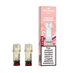 SKE CRYSTAL PLUS PREFILLED PODS PEACH ICE (10)