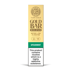 GOLD BAR RELOAD BATTERY + POD SPEARMINT (10)