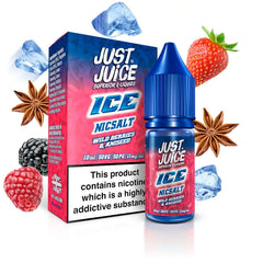 JUST JUICE ICE 10ML NIC SALT WILD BERRIES & ANISEED (5)