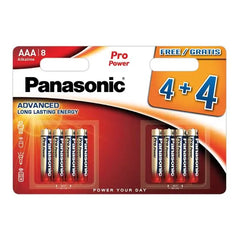 PANASONIC AAA PRO POWER - 4+4 PACK (12)