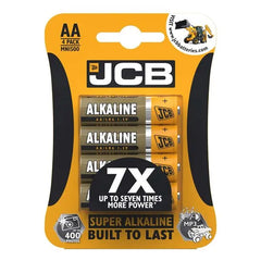 JCB AA SUPER ALKALINE BATTERIES - PACK OF 4 (10)