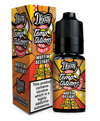 DOOZY TEMPTATIONS 10ML NIC SALTS MUFFIN DELIGHT (10)