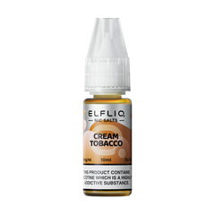 ELFLIQ NIC SALT 10ML SNOOW (CREAM) TOBACCO (10)
