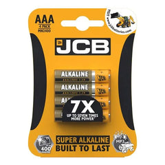 JCB AAA SUPER ALKALINE BATTERIES - PACK OF 4 (10)