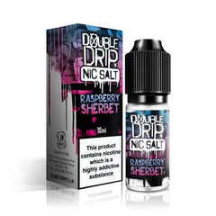 DOUBLE DRIP 10ML RASPBERRY SHERBET NIC SALTS (10)