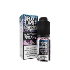 DOUBLE DRIP 10ML BLACKBERRY & GRAPE NIC SALTS (10)