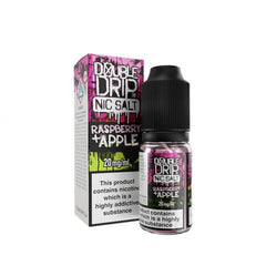 DOUBLE DRIP 10ML RASPBERRY & APPLE NIC SALTS (10)