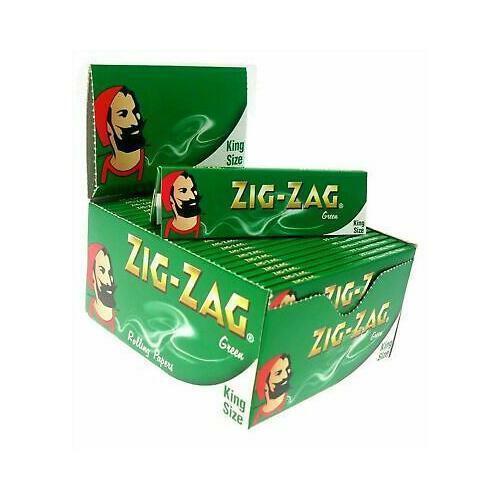 ZIG-ZAG GREEN KING SIZE PAPERS (50)