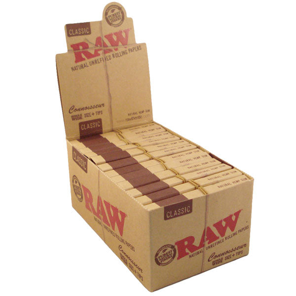 RAW CLASSIC CONNOISSEUR SINGLE WIDE + TIPS (24)