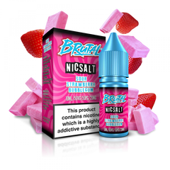 BRUTAL SOUR STRAWBERRY BUBBLE GUM 10ML NIC SALT (5)