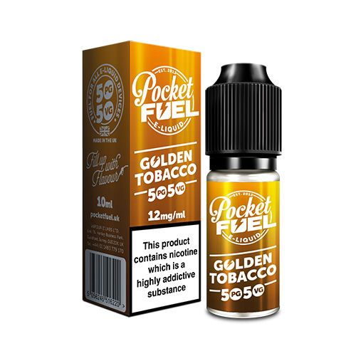 POCKET FUEL 10ML 50/50 GOLDEN TOBACCO (10)