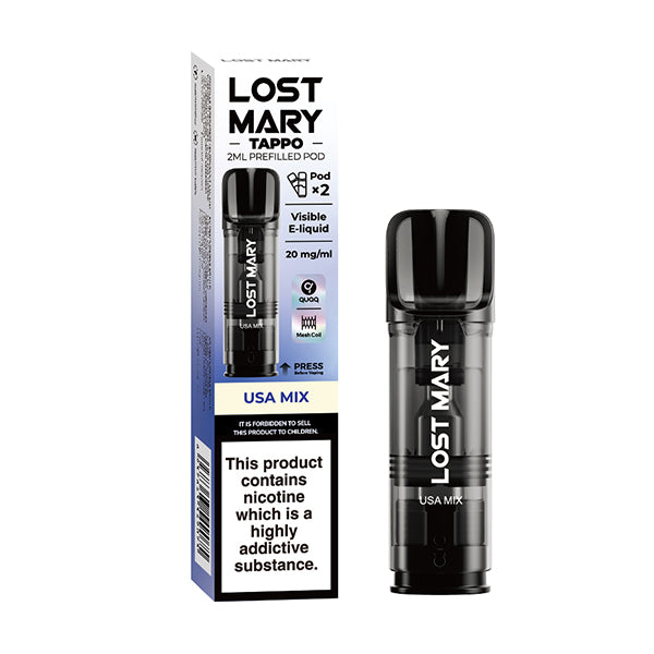 LOST MARY TAPPO PREFILLED POD USA MIX (10)