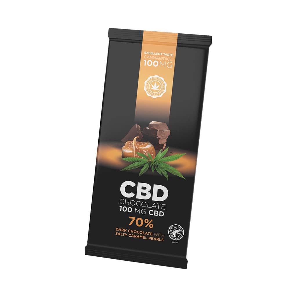 MULTITRANCE CBD 100MG DARK CHOCOLATE SALTED CARAMEL