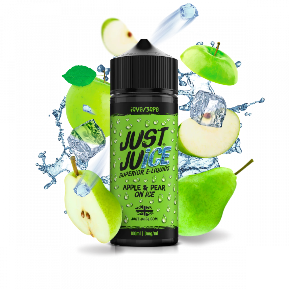 JUST JUICE 100ML SHORTFILL APPLE & PEAR ON ICE