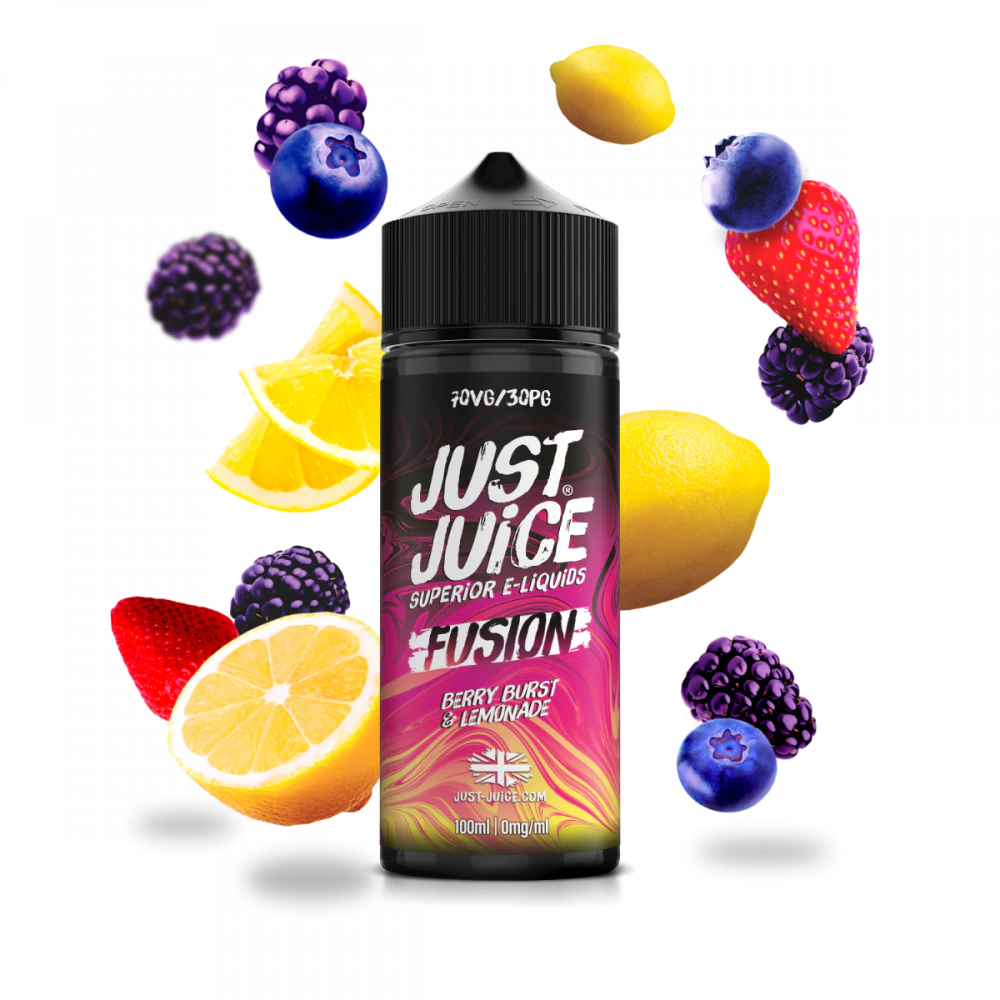 JUST JUICE 100ML SHORTFILL FUSION BERRY BURST & LEMONADE