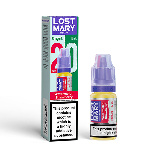 LOST MARY NIC SALTS 10mg WATERMELON STRAWBERRY (10)