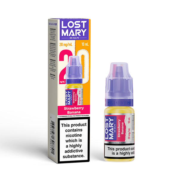 LOST MARY NIC SALTS 10mg STRAWBERRY BANANA (10)