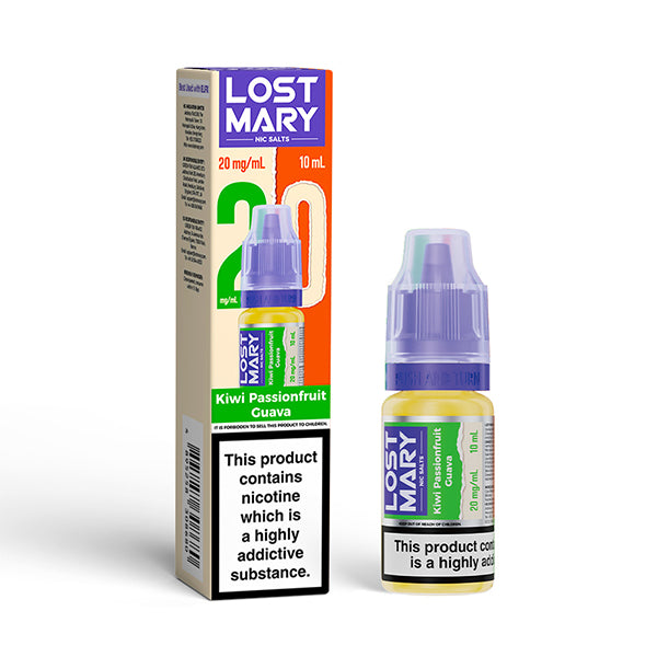 LOST MARY NIC SALTS 10mg KIWI PASSIONFRUIT GUAVA (10)