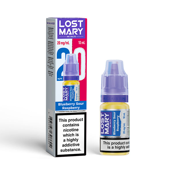 LOST MARY NIC SALTS 10mg BLUEBERRY SOUR RASPBERRY (10)