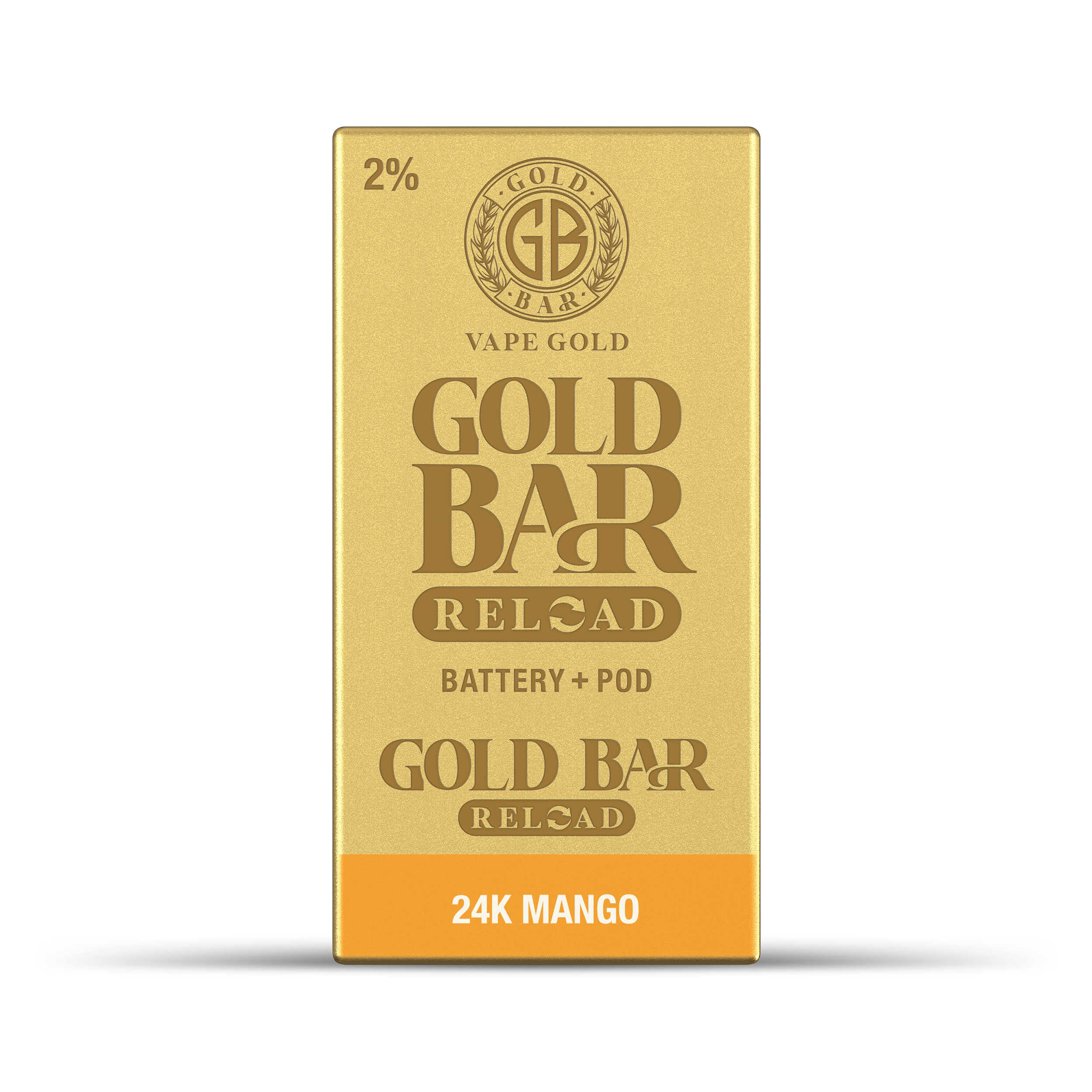 GOLD BAR RELOAD BATTERY + POD 24K MANGO (10)