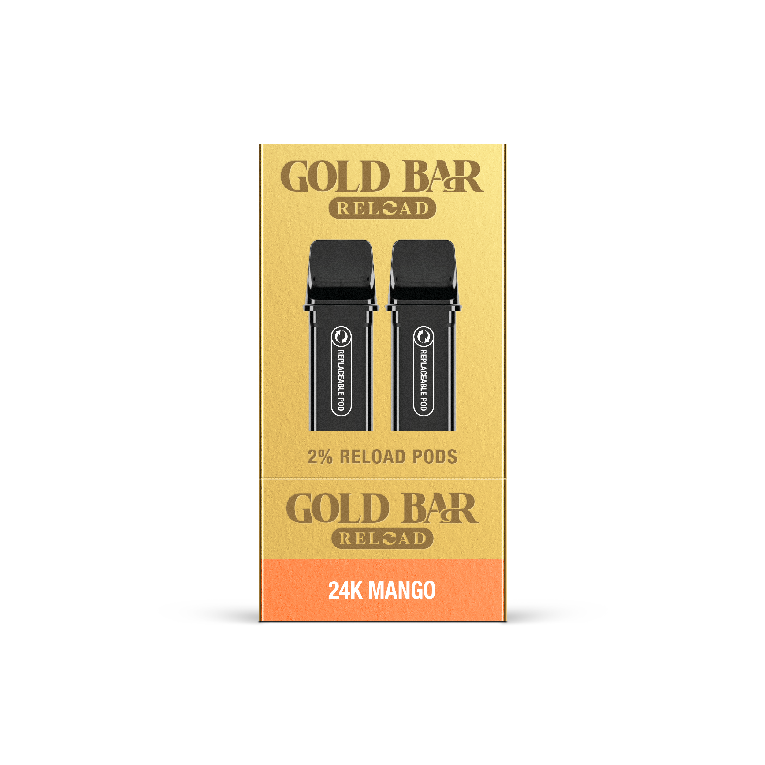 GOLD BAR RELOAD PODS 2PK 24K MANGO (10)