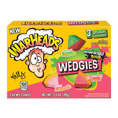 WARHEADS SOUR WEDGIES 3.5OZ (99g) BOX OF 12