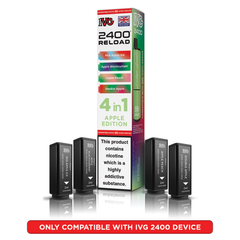 IVG 2400 RELOAD POD 4 PACK APPLE EDITION (5)
