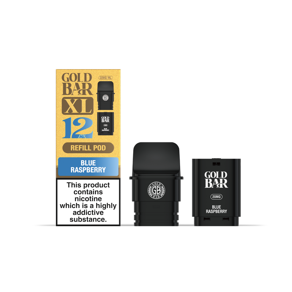 GOLD BAR XL REFILL BLUE RASPBERRY (5)