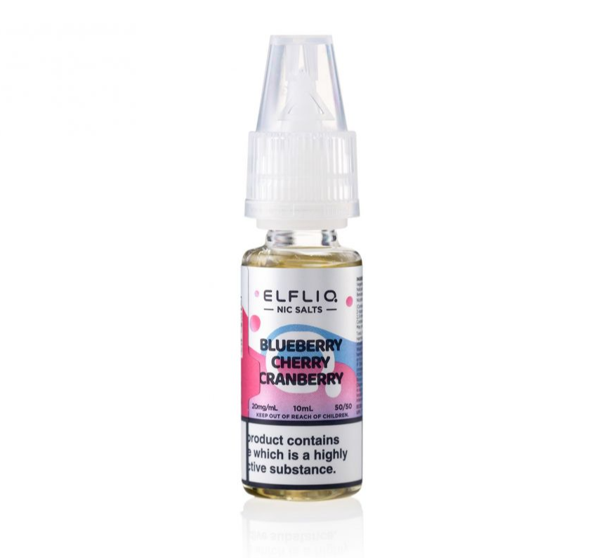 ELFLIQ NIC SALT 10ML BLUEBERRY CHERRY CRANBERRY (10)